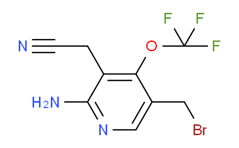 2-Amino-5-(bromomethyl)-4-(trifluoromethoxy)pyridine-3-acetonitrile