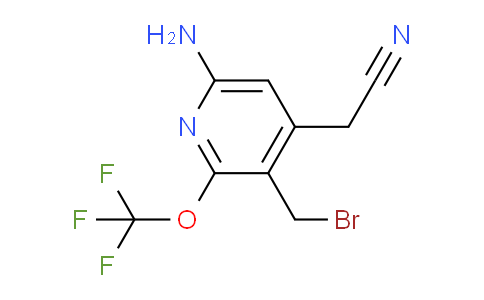 6-Amino-3-(bromomethyl)-2-(trifluoromethoxy)pyridine-4-acetonitrile