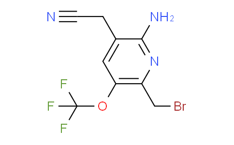 2-Amino-6-(bromomethyl)-5-(trifluoromethoxy)pyridine-3-acetonitrile