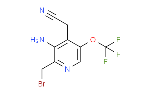 3-Amino-2-(bromomethyl)-5-(trifluoromethoxy)pyridine-4-acetonitrile