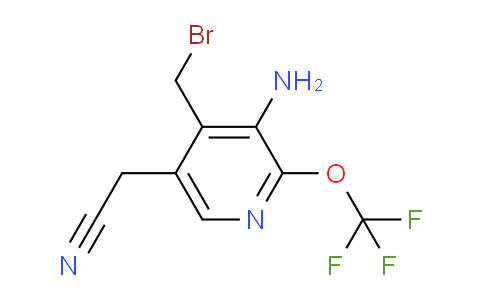 3-Amino-4-(bromomethyl)-2-(trifluoromethoxy)pyridine-5-acetonitrile