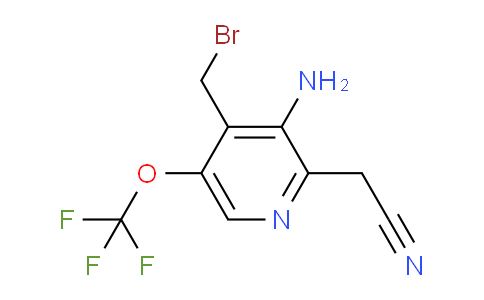 3-Amino-4-(bromomethyl)-5-(trifluoromethoxy)pyridine-2-acetonitrile