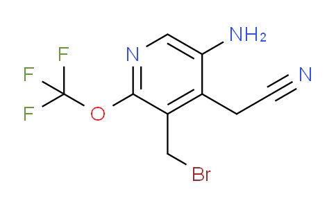 5-Amino-3-(bromomethyl)-2-(trifluoromethoxy)pyridine-4-acetonitrile
