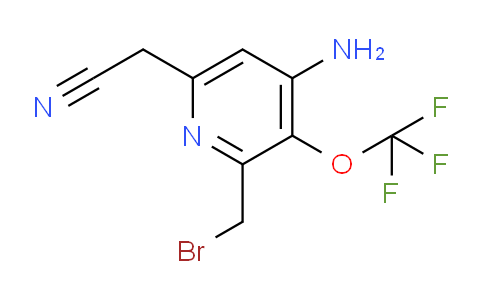 4-Amino-2-(bromomethyl)-3-(trifluoromethoxy)pyridine-6-acetonitrile