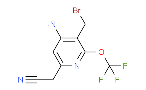AM55105 | 1806130-64-2 | 4-Amino-3-(bromomethyl)-2-(trifluoromethoxy)pyridine-6-acetonitrile