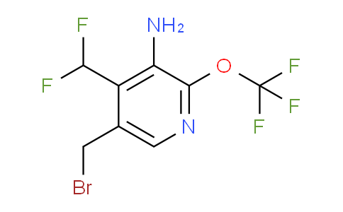 3-Amino-5-(bromomethyl)-4-(difluoromethyl)-2-(trifluoromethoxy)pyridine