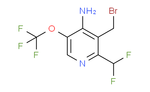 4-Amino-3-(bromomethyl)-2-(difluoromethyl)-5-(trifluoromethoxy)pyridine