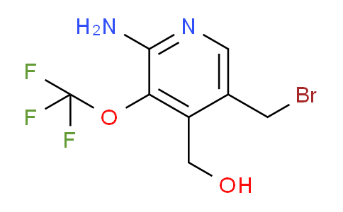 2-Amino-5-(bromomethyl)-3-(trifluoromethoxy)pyridine-4-methanol
