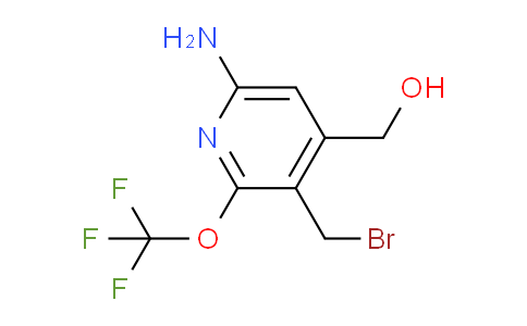 6-Amino-3-(bromomethyl)-2-(trifluoromethoxy)pyridine-4-methanol