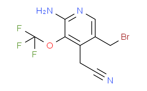 2-Amino-5-(bromomethyl)-3-(trifluoromethoxy)pyridine-4-acetonitrile