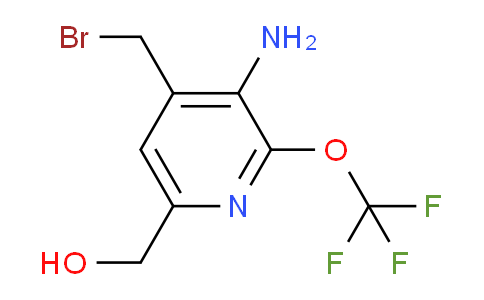 3-Amino-4-(bromomethyl)-2-(trifluoromethoxy)pyridine-6-methanol