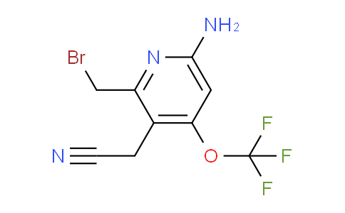 6-Amino-2-(bromomethyl)-4-(trifluoromethoxy)pyridine-3-acetonitrile