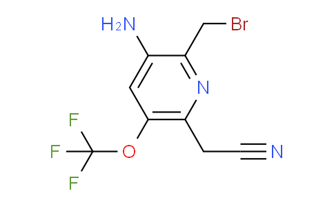 3-Amino-2-(bromomethyl)-5-(trifluoromethoxy)pyridine-6-acetonitrile