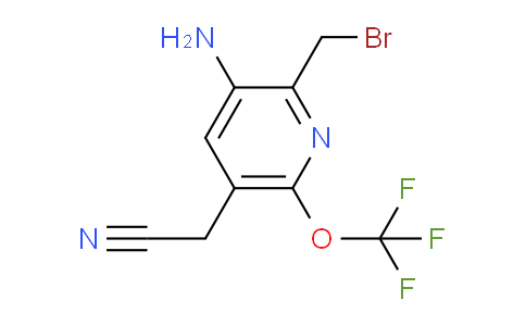 3-Amino-2-(bromomethyl)-6-(trifluoromethoxy)pyridine-5-acetonitrile