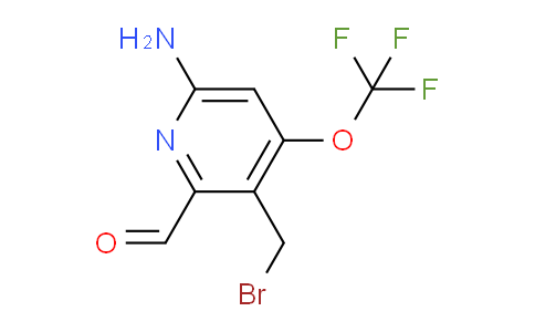 6-Amino-3-(bromomethyl)-4-(trifluoromethoxy)pyridine-2-carboxaldehyde