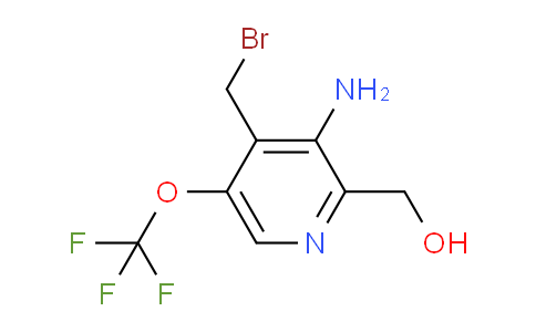 3-Amino-4-(bromomethyl)-5-(trifluoromethoxy)pyridine-2-methanol