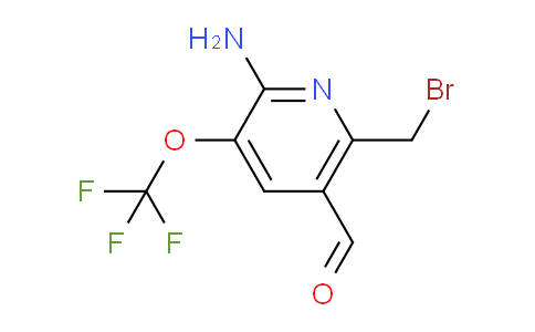 2-Amino-6-(bromomethyl)-3-(trifluoromethoxy)pyridine-5-carboxaldehyde
