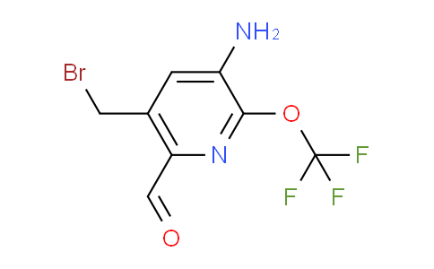 3-Amino-5-(bromomethyl)-2-(trifluoromethoxy)pyridine-6-carboxaldehyde
