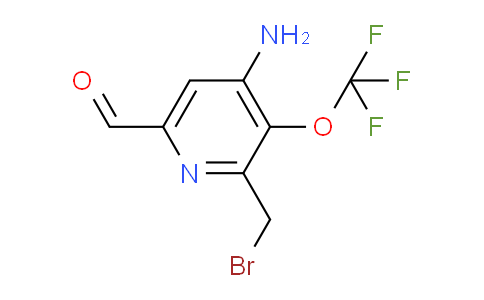 4-Amino-2-(bromomethyl)-3-(trifluoromethoxy)pyridine-6-carboxaldehyde