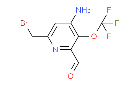 4-Amino-6-(bromomethyl)-3-(trifluoromethoxy)pyridine-2-carboxaldehyde