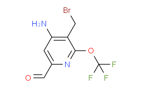 4-Amino-3-(bromomethyl)-2-(trifluoromethoxy)pyridine-6-carboxaldehyde