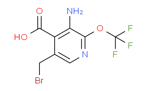 AM55216 | 1804538-60-0 | 3-Amino-5-(bromomethyl)-2-(trifluoromethoxy)pyridine-4-carboxylic acid