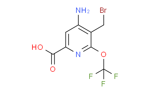 4-Amino-3-(bromomethyl)-2-(trifluoromethoxy)pyridine-6-carboxylic acid