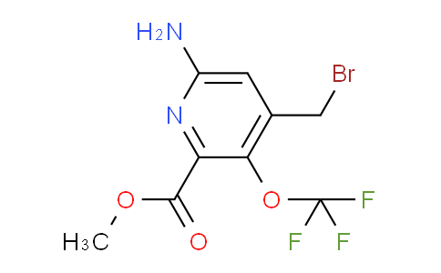 Methyl 6-amino-4-(bromomethyl)-3-(trifluoromethoxy)pyridine-2-carboxylate
