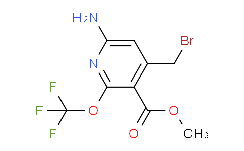 Methyl 6-amino-4-(bromomethyl)-2-(trifluoromethoxy)pyridine-3-carboxylate