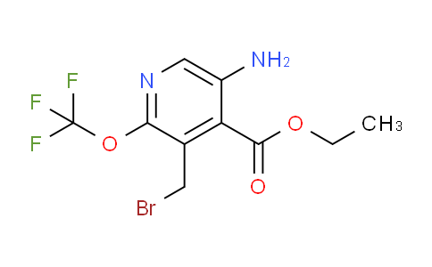 Ethyl 5-amino-3-(bromomethyl)-2-(trifluoromethoxy)pyridine-4-carboxylate