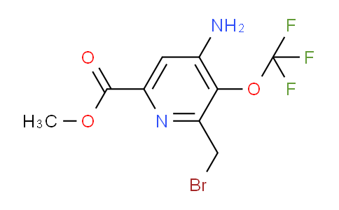 Methyl 4-amino-2-(bromomethyl)-3-(trifluoromethoxy)pyridine-6-carboxylate