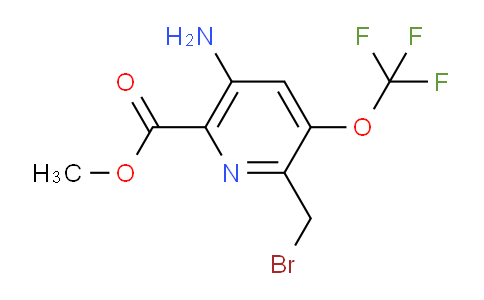 Methyl 5-amino-2-(bromomethyl)-3-(trifluoromethoxy)pyridine-6-carboxylate