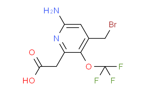 6-Amino-4-(bromomethyl)-3-(trifluoromethoxy)pyridine-2-acetic acid