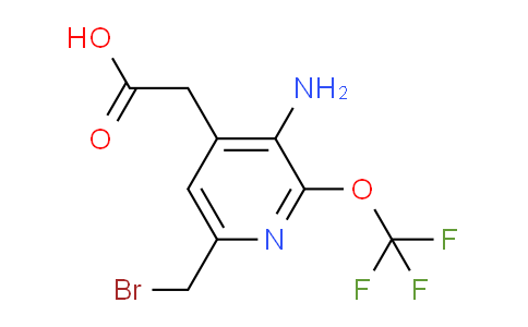 3-Amino-6-(bromomethyl)-2-(trifluoromethoxy)pyridine-4-acetic acid