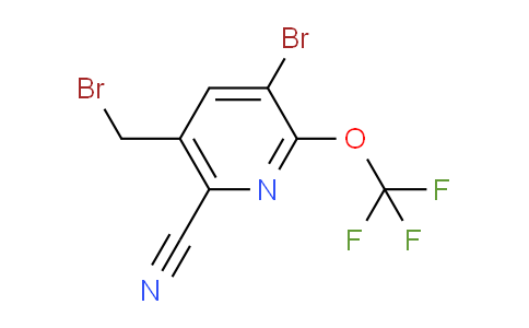 AM55441 | 1804395-95-6 | 3-Bromo-5-(bromomethyl)-6-cyano-2-(trifluoromethoxy)pyridine