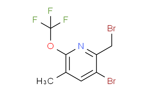 3-Bromo-2-(bromomethyl)-5-methyl-6-(trifluoromethoxy)pyridine