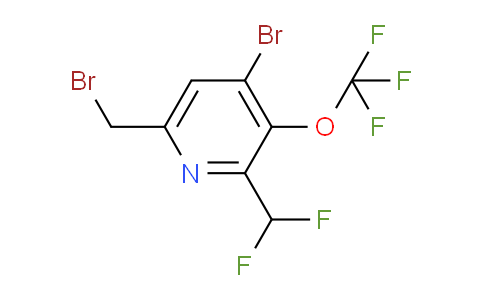 4-Bromo-6-(bromomethyl)-2-(difluoromethyl)-3-(trifluoromethoxy)pyridine