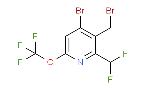 4-Bromo-3-(bromomethyl)-2-(difluoromethyl)-6-(trifluoromethoxy)pyridine