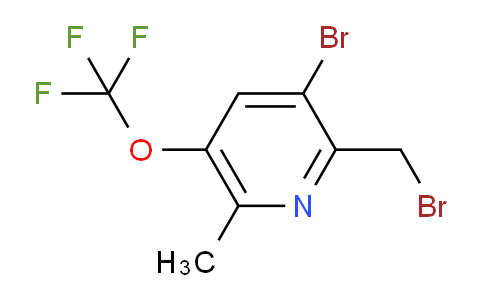 3-Bromo-2-(bromomethyl)-6-methyl-5-(trifluoromethoxy)pyridine