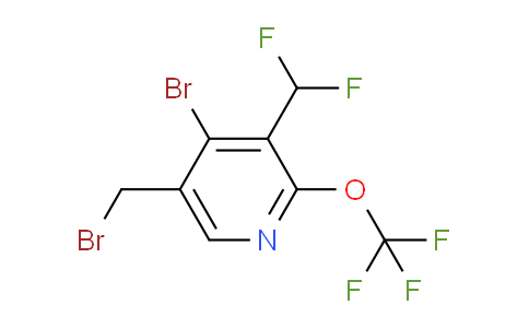 4-Bromo-5-(bromomethyl)-3-(difluoromethyl)-2-(trifluoromethoxy)pyridine