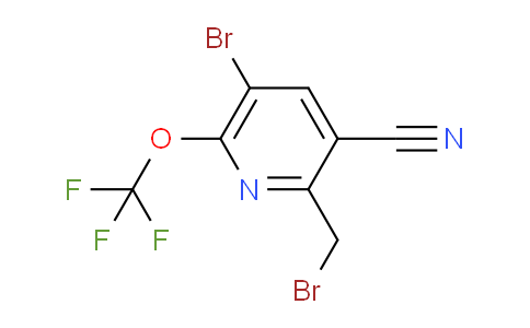 5-Bromo-2-(bromomethyl)-3-cyano-6-(trifluoromethoxy)pyridine