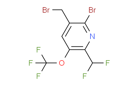 AM55496 | 1806197-17-0 | 2-Bromo-3-(bromomethyl)-6-(difluoromethyl)-5-(trifluoromethoxy)pyridine