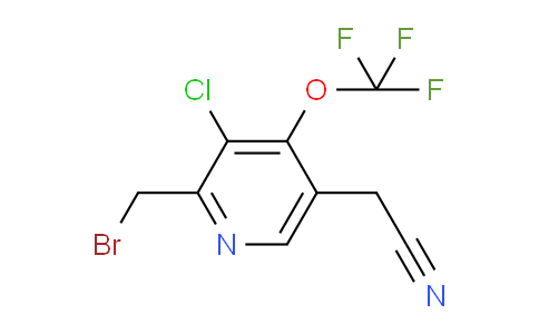 2-(Bromomethyl)-3-chloro-4-(trifluoromethoxy)pyridine-5-acetonitrile