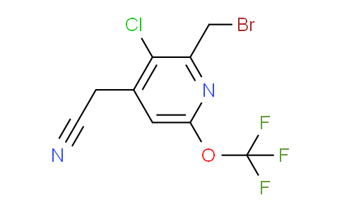 2-(Bromomethyl)-3-chloro-6-(trifluoromethoxy)pyridine-4-acetonitrile