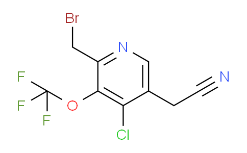 2-(Bromomethyl)-4-chloro-3-(trifluoromethoxy)pyridine-5-acetonitrile