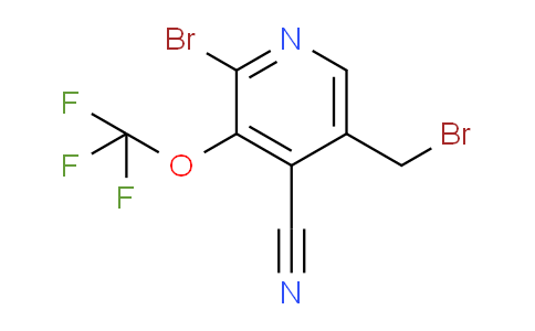 AM55588 | 1806228-87-4 | 2-Bromo-5-(bromomethyl)-4-cyano-3-(trifluoromethoxy)pyridine