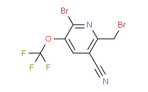 2-Bromo-6-(bromomethyl)-5-cyano-3-(trifluoromethoxy)pyridine