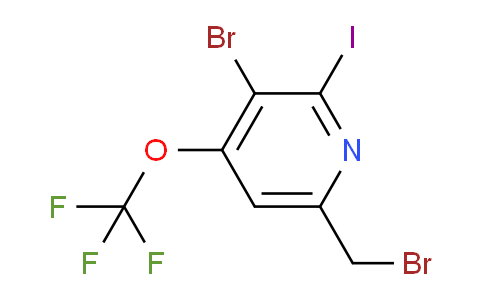 AM55770 | 1804565-53-4 | 3-Bromo-6-(bromomethyl)-2-iodo-4-(trifluoromethoxy)pyridine