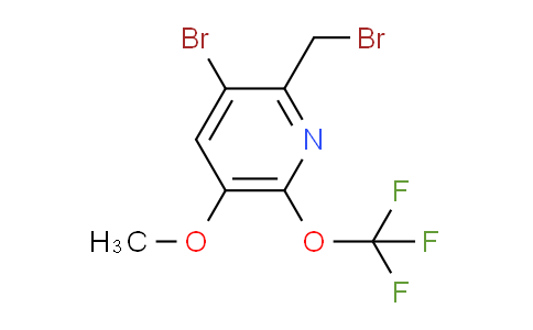 3-Bromo-2-(bromomethyl)-5-methoxy-6-(trifluoromethoxy)pyridine
