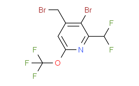3-Bromo-4-(bromomethyl)-2-(difluoromethyl)-6-(trifluoromethoxy)pyridine